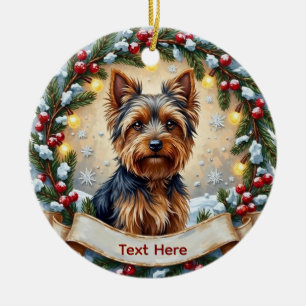 Enfeite de Natal Yorkshire Terrier