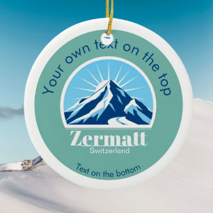 Enfeite de Natal Zermatt Suíça