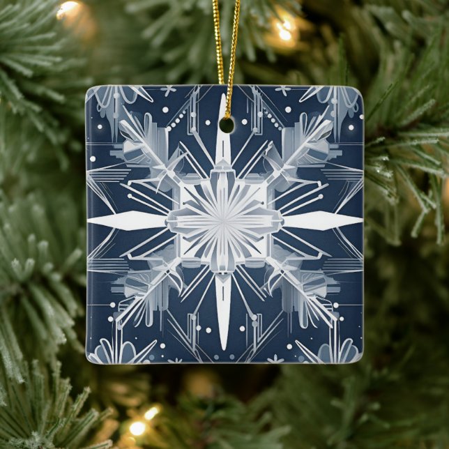 Enfeite de Neve em Art Deco (Árvore)