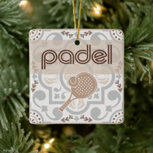 Enfeite de Padel - Vibrações de Azulejos Espanhóis
