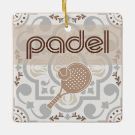 Enfeite de Padel - Vibrações de Azulejos Espanhóis
