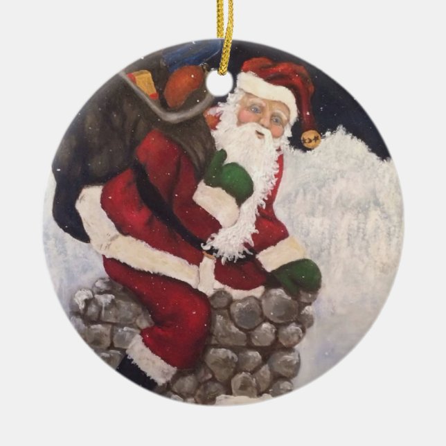 enfeite de Papai Noel (Frente)
