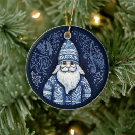 Enfeite de Papai Noel Nórdico