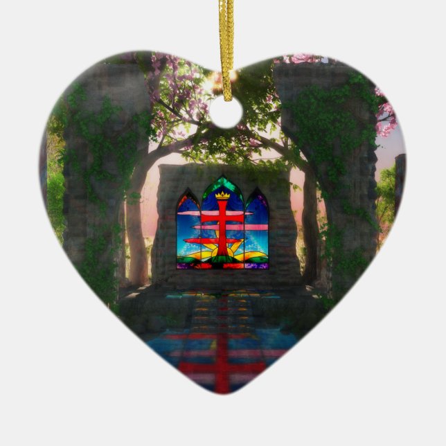 Enfeite de Páscoa Luz Eterna (Frente)