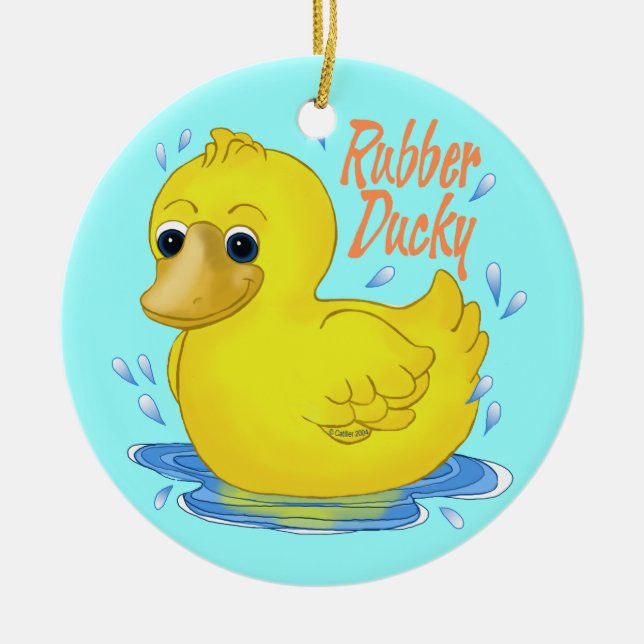 Enfeite de Pato de Borracha (Frente)