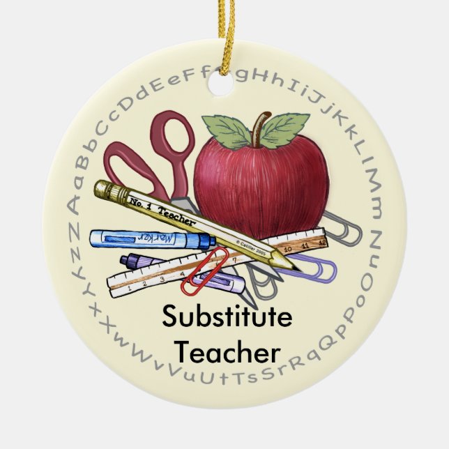 Enfeite de Professor Substituto (Frente)