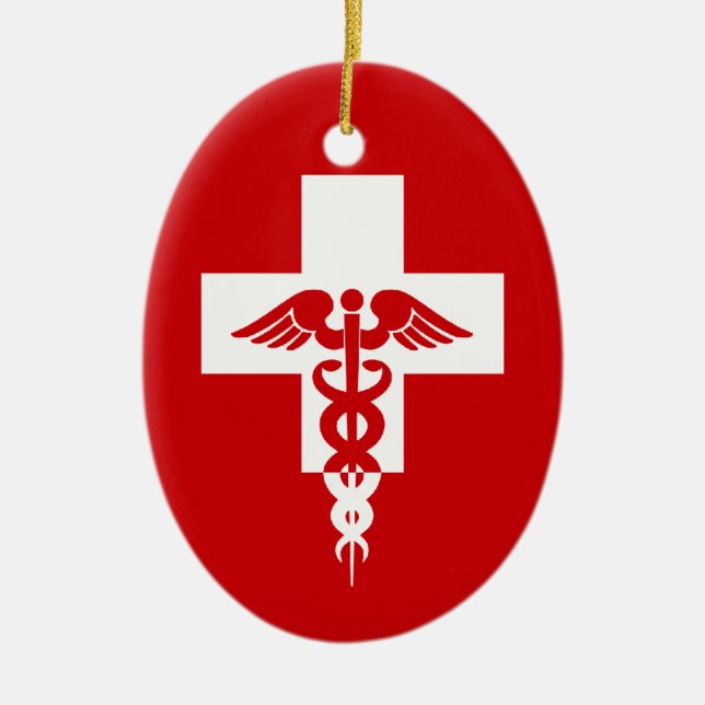 Enfeite de profissional médico com texto personali (Frente)