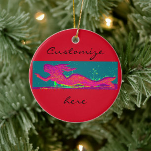 enfeite de sereia personalizado