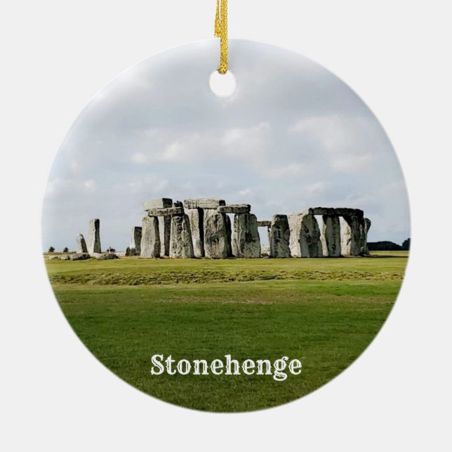 Enfeite de Souvenir de Stonehenge Inglaterra (Traseira)