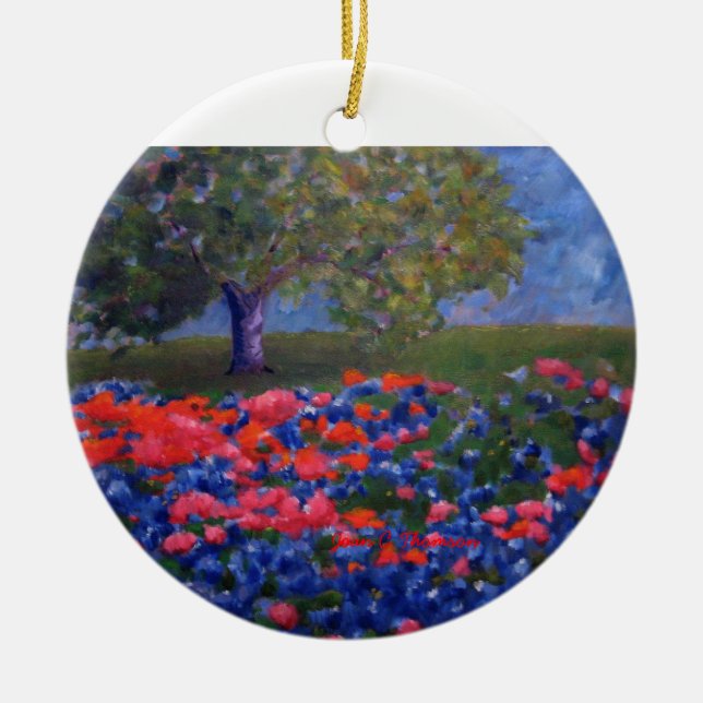 Enfeite de Texas Bluebonnet (Frente)