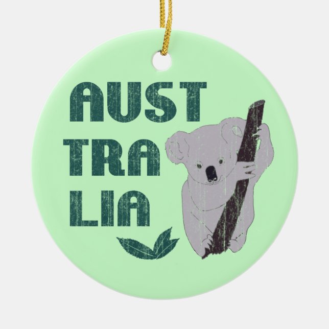 Enfeite de Urso Koala da Austrália (Frente)