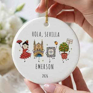 Enfeite de Viagem Personalizado Hola Sevilla