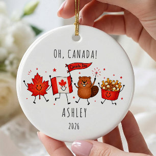 Enfeite de Viagem Personalizado Oh Canadá