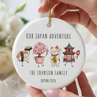 Enfeite de Viagem Personalizado para Família no Ja