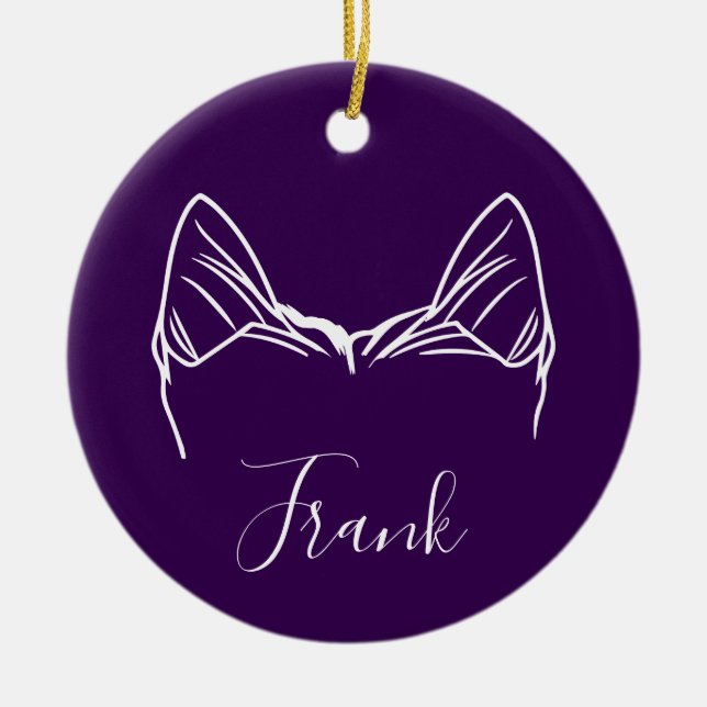 Enfeite de Yorkie (Logotipo Om) (Frente)