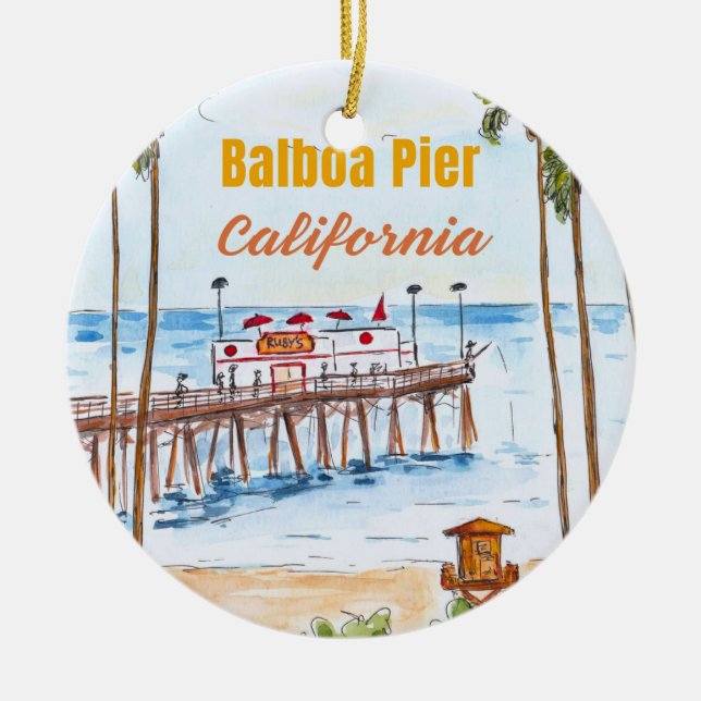 Enfeite do Pier Balboa Newport Beach (Frente)