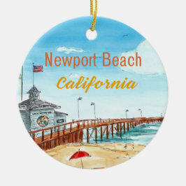 Enfeite do Pier de Newport Beach