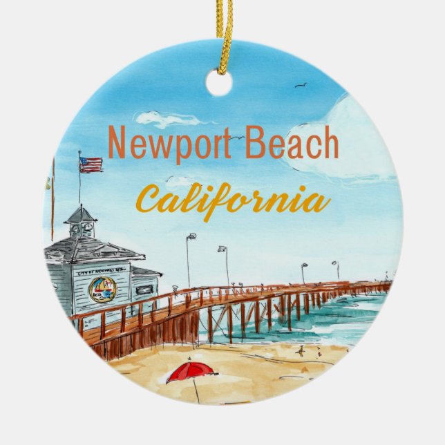 Enfeite do Pier de Newport Beach (Frente)