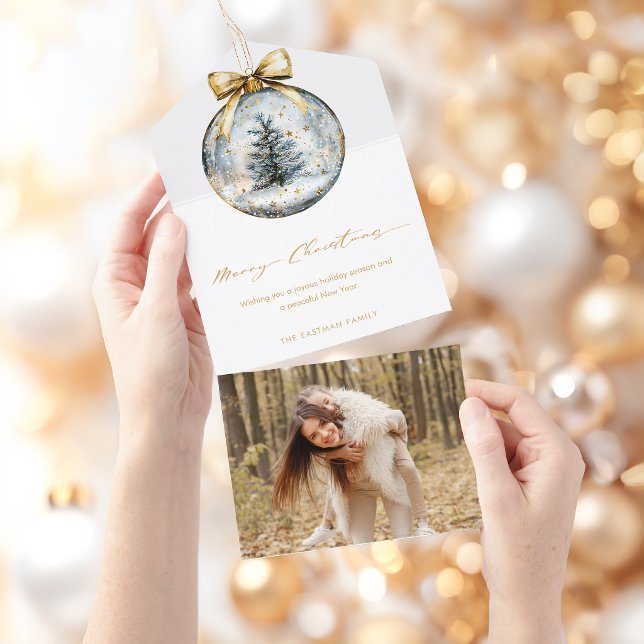 Enfeite Dourado de Natal com Letra de Feliz Natal  (Criador carregado)
