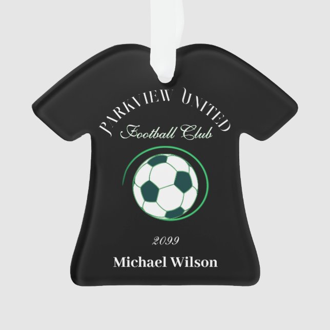 Enfeite em Forma de Camisa do Clube de Futebol (Frente)