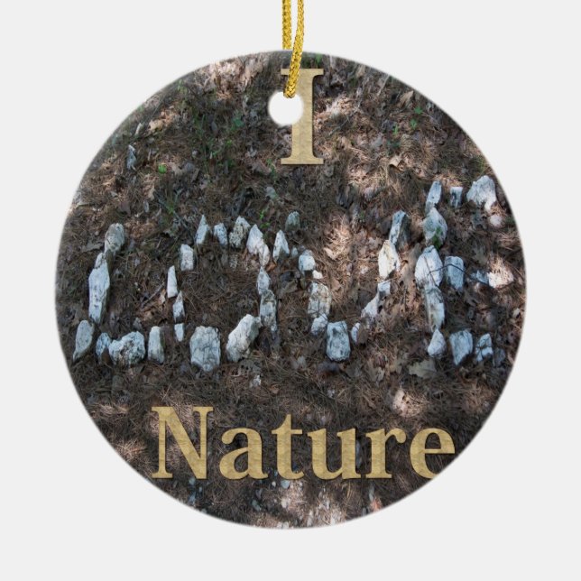 Enfeite Eu Amo a Natureza (Frente)