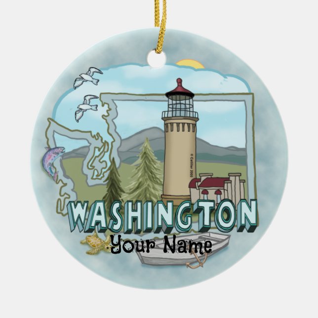 Enfeite Farol de Washington (Frente)