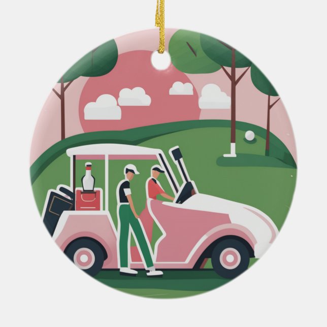 Enfeite Gráfico de Carrinho de Golfe - Personaliza (Traseira)