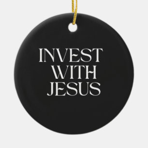 Enfeite Invista em Jesus