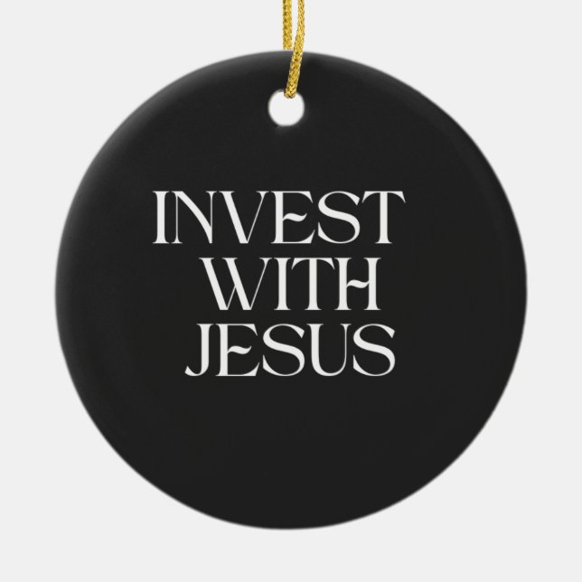 Enfeite Invista em Jesus (Frente)