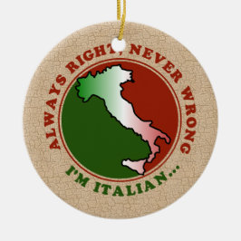 Enfeite Italiano Teimoso e Divertido