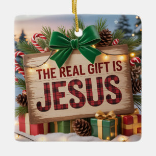 Enfeite Jesus Presente Real