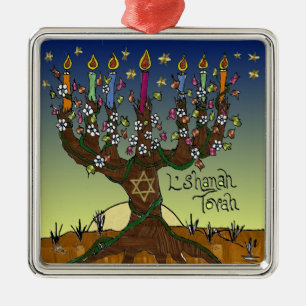 Enfeite Judaica L'shanah Tovah Árvore da Vida