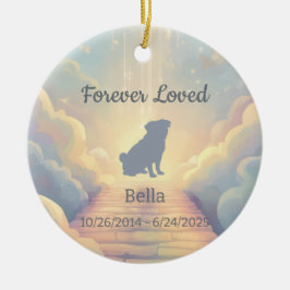 Enfeite Memorial Personalizado Pug – Ponte do Arco