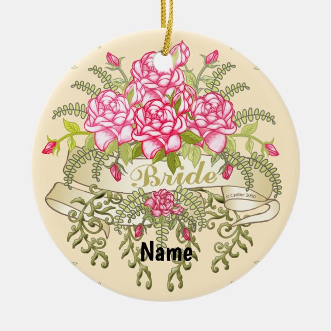 Enfeite Noiva Rosa (Frente)