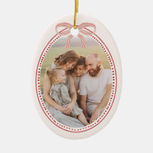 Enfeite Oval de Natal Chic Grandmillennial