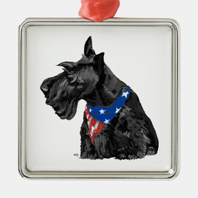 Enfeite Patriótico Scottie (Frente)