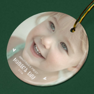 Enfeite Personalizado com Foto do Bebê Primeiro Di