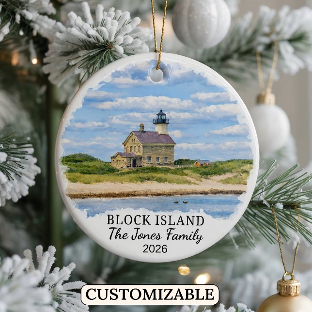 Enfeite Personalizado da Ilha Block, Rhode Island (Criador carregado)
