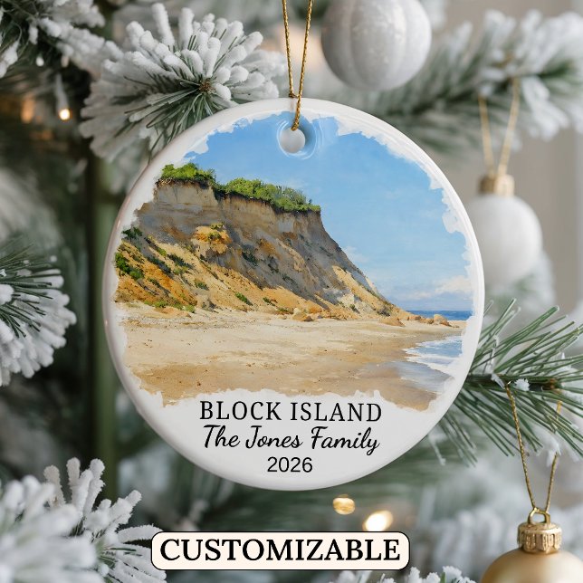 Enfeite Personalizado da Ilha Block, Rhode Island (Criador carregado)