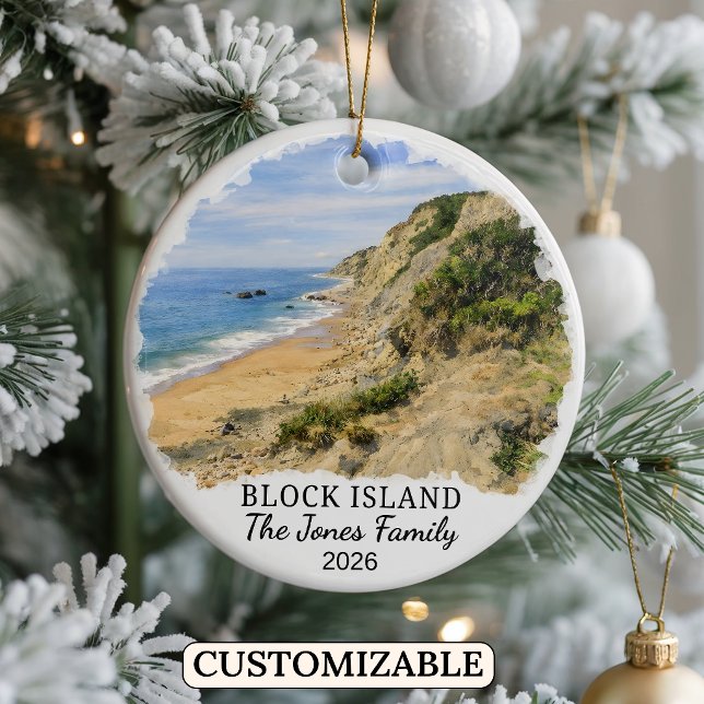 Enfeite Personalizado da Ilha Block, Rhode Island (Criador carregado)