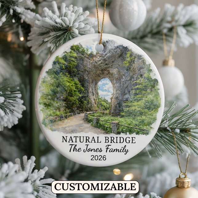 Enfeite Personalizado da Ponte Natural, Virgínia (Criador carregado)
