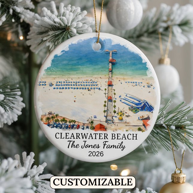 Enfeite Personalizado da Praia de Clearwater, Flór (Criador carregado)