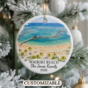 Enfeite Personalizado da Praia de Waikiki, Havaí P