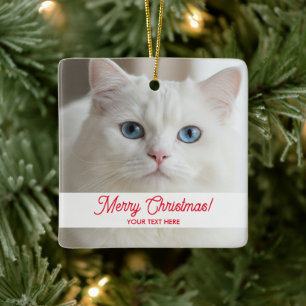 Enfeite personalizado de árvore de Natal com image