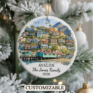 Enfeite Personalizado de Avalon, Califórnia Person