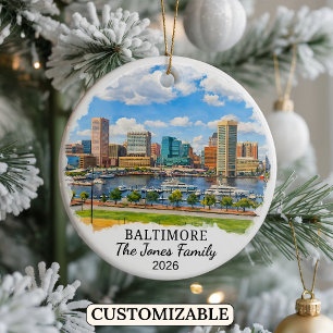 Enfeite Personalizado de Baltimore, Maryland Perso
