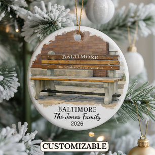 Enfeite Personalizado de Baltimore, Maryland Perso