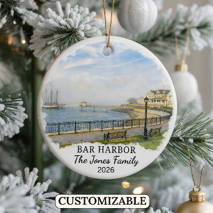 Enfeite Personalizado de Bar Harbor, Maine Persona