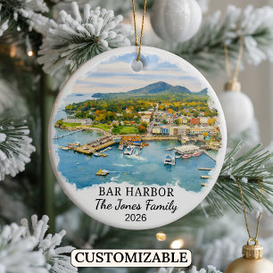 Enfeite Personalizado de Bar Harbor, Maine Persona