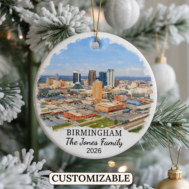 Enfeite Personalizado de Birmingham, Alabama Perso (Criador carregado)